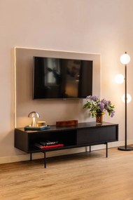 Veioză gri închis LED cu intensitate reglabilă (înălțime 20 cm) Mush – Hübsch