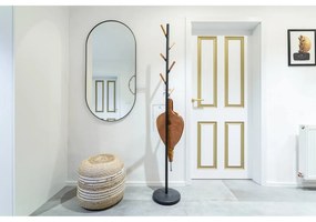 Cuier cu detalii din lemn de fag YAMAZAKI Plain Pole Hanger, negru