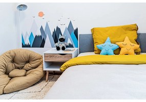 Noptieră albă/în culoare naturală Oslo – Tvilum