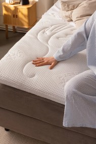 Pat boxspring taupe cu spațiu de depozitare 160x200 cm Elva Bold – Bonami Selection