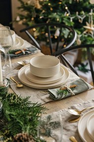 Set de 18 vase din gresie crem Bonami Selection Malia