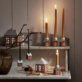 Sfeșnic pentru advent din ceramică Gingerbread – Kähler Design