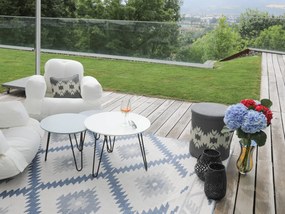 Scaun extensibil adecvat pentru exterior Karup Design Design OUT™ Hippo White, alb