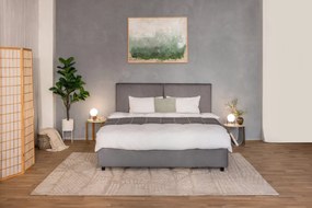 Set 2 ghivece din fier pe piedestal Hübsch Haggo, alb