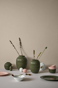 Vază din porțelan Kähler Design Poppy, înălțime 13 cm, alb