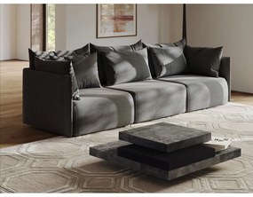 Măsuță de cafea gri cu aspect de beton 110x110 cm Slate - TemaHome