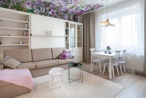 Cuvertură din bumbac Tarra, 220 x 240 cm, violet deschis