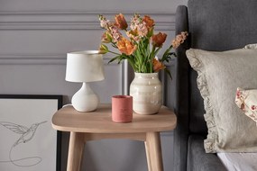 Vază din gresie Kähler Design Omaggio, înălțime 20 cm, alb