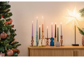 Decorațiune luminoasă aurie ø 45 cm cu model de Crăciun Solvalla – Markslöjd