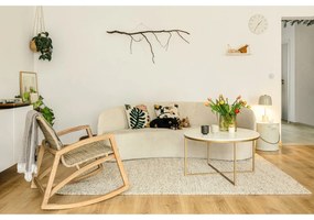 Măsuță de cafea Actona Alisma Golden, ø 80 cm