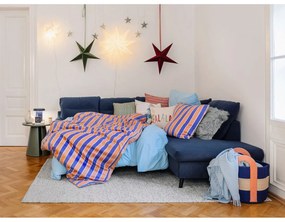 Lenjerie pentru pat dublu din bumbac Bonami Selection, 200 x 220 cm, albastru azuriu