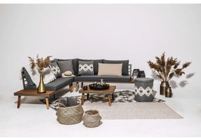 Canapea de grădină cu structură din lemn de acacia gri Lustio - Bonami Selection