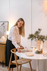 Decorațiune luminoasă de Crăciun albă 4 buc. ø 6,5 cm Carla – Sirius