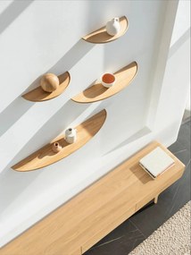 Raft din lemn de stejar 100 cm Mu – Gazzda