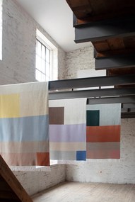 Pătură galbenă/albastră 125x190 cm Brick – Mette Ditmer Denmark