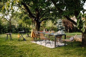 Masă de grădină gri 210 x 100 cm Strong - Bonami Selection