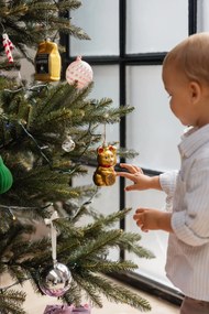 Ornament de Crăciun lucrat manual din sticlă 11 cm Lucky Cat – Sass &amp; Belle