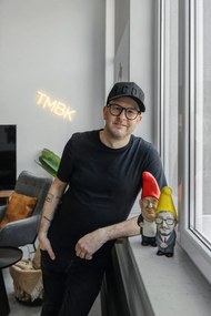 Coș de depozitare din metal Zone Inu, ø 40,6 cm, negru