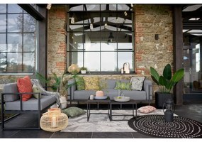 Covor pentru exterior NORTHRUGS Bali, ⌀ 140 cm, negru