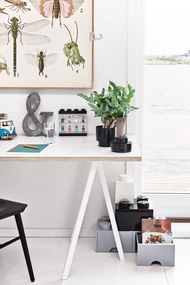 Cutie pentru 8 minifigurine LEGO®, alb - negru