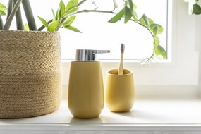 Suport pentru periuța de dinți galben din ceramică Badi – Wenko