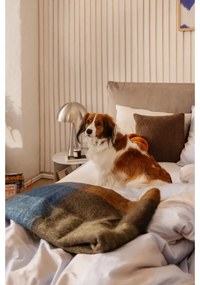 Pat matrimonial taupe tapițat cu spațiu de depozitare cu somieră 180x200 cm Myra Pillow – Bonami Selection