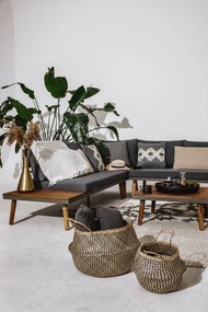 Canapea de grădină cu structură din lemn de acacia gri Lustio - Bonami Selection