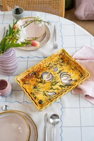 Suport pentru farfurii din amestec de in 30x43 cm Noura – Tiseco Home Studio