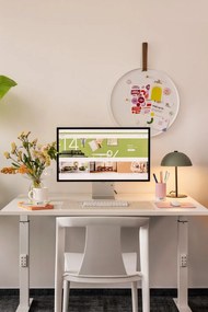 Organizator de birou din ceramică Light Pink 182 – Pantone