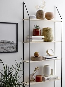 Etajeră din lemn paulownia Bloomingville Lea, natural