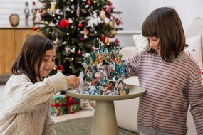 Măsuță auxiliară din aluminiu White Label Ringar, ø 39,5 cm, bej