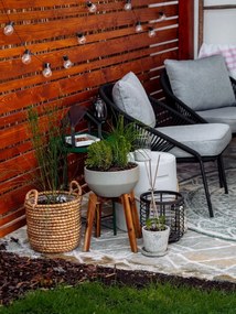 Fotoliu de grădină negru North - Bonami Selection