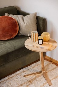 Cană galben ocru-albă din gresie 440 ml Begonia – Bloomingville