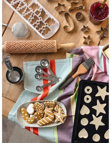 Sucitor din lemn cu detalii de Crăciun în relief Valek Merry Christmass