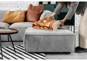 Modul de colț pentru canapea Bonami Selection Fairfield, partea dreaptă, gri deschis