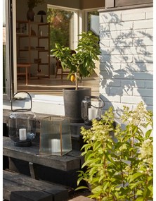 Set 2 ghivece Hübsch Hureno Picco, negru