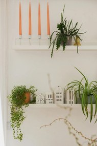 Sfeșnic din ceramică Kähler Design Urbania Lighthouse Classical, alb