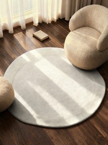 Covor crem țesut manual rotund din amestesc de lână ø 160 cm Kari Organic – Villeroy&amp;Boch