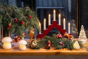 Decorațiune luminoasă de Crăciun albă 4 buc. ø 6,5 cm Carla – Sirius