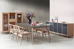Masă de dining gri antracit/în culoare naturală extensibilă 90x165 cm Meza – Hammel Furniture
