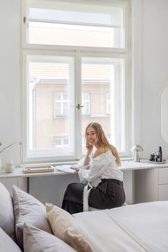 Veioză gri închis LED cu intensitate reglabilă (înălțime 20 cm) Mush – Hübsch