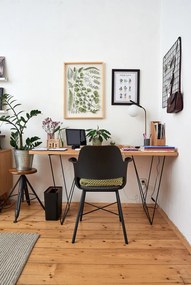 Birou TemaHome Flow, 140 x 75 cm, cu aspect de lemn