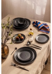 Tacâmuri negru din oțel inoxidabil 16 buc. Modern retro – Premier Housewares
