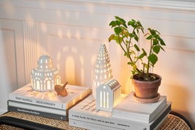 Sfeșnic din ceramică Kähler Design Urbania Lighthouse Smithy, alb