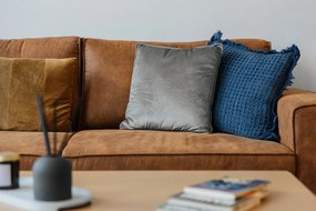 Colțar maro coniac cu tapițerie din imitație de piele (colț pe partea stângă ) Copenhagen – Scandic