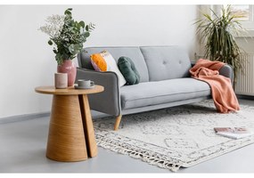 Măsuță auxiliară rotundă cu aspect de lemn de stejar ø 50 cm Cep – Teulat