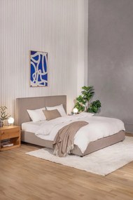 Pătură maro din amestesc de lână 140x200 cm Hoshi – Bloomingville