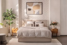 Noptieră în culoare naturală cu aspect de lemn de stejar Langley – Actona