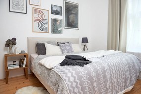 Față de pernă din in Linen Tales, 70 x 90 cm, gri deschis