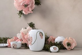 Vază din porțelan Kähler Design Poppy, înălțime 13 cm, alb